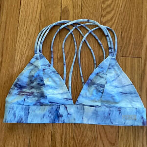 PINK Victoria’s Secret shibori bralette pull on strappy sz M or wear to as swim